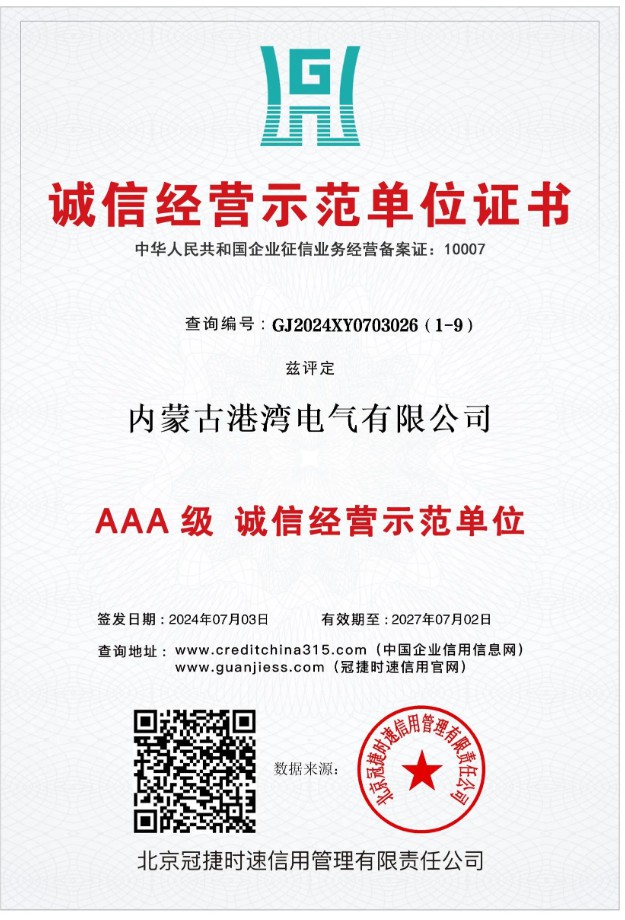 AAA級 誠信經營示範單位 